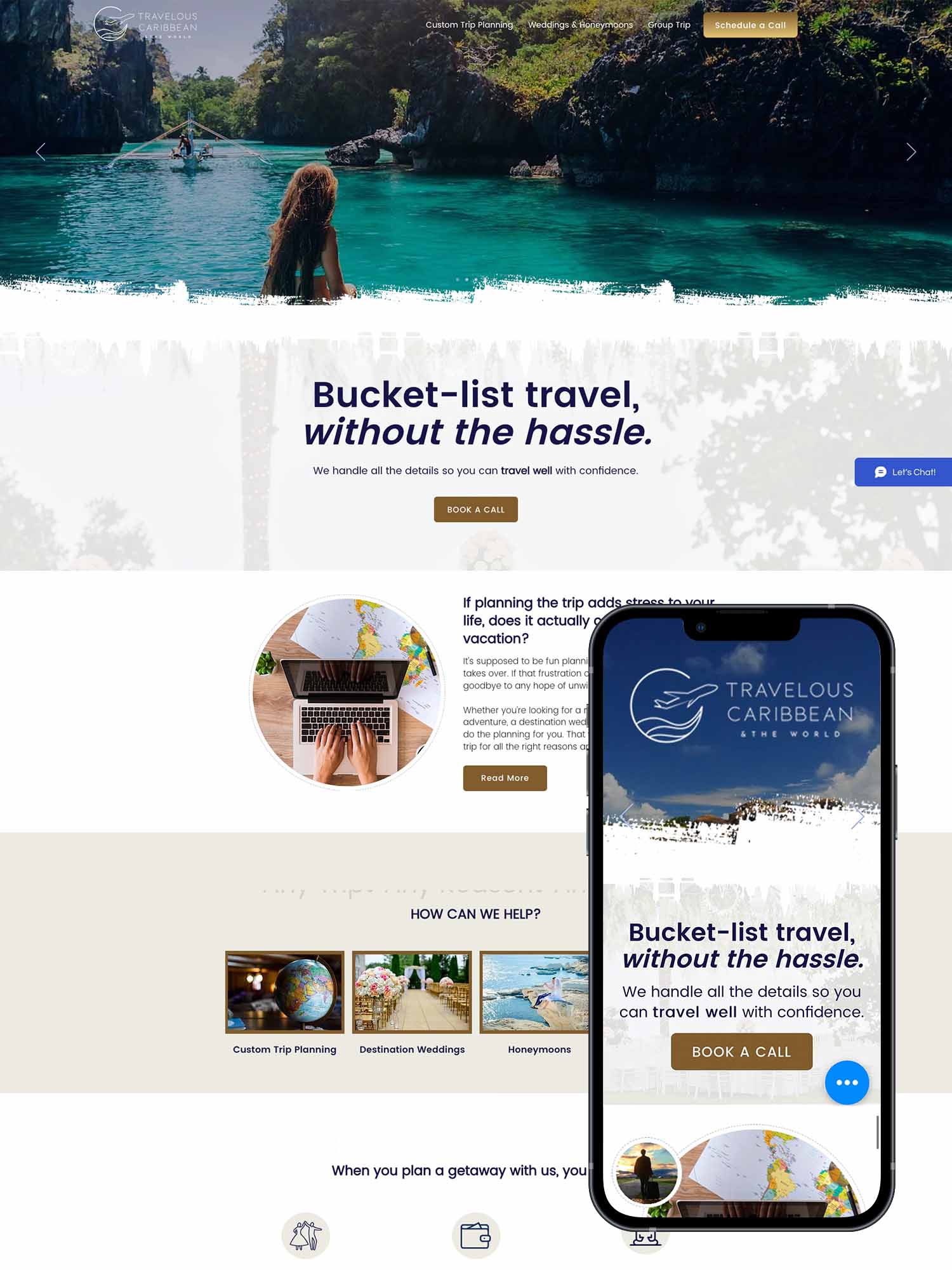 Travelous Caribbean Website Preview 